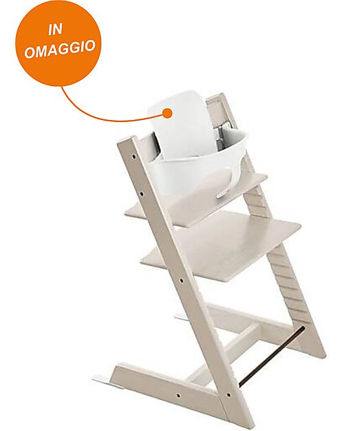 Stokke  Tripp Trapp High Chair - Lime White - Beech Wood - Baby Set for FREE! High Chairs