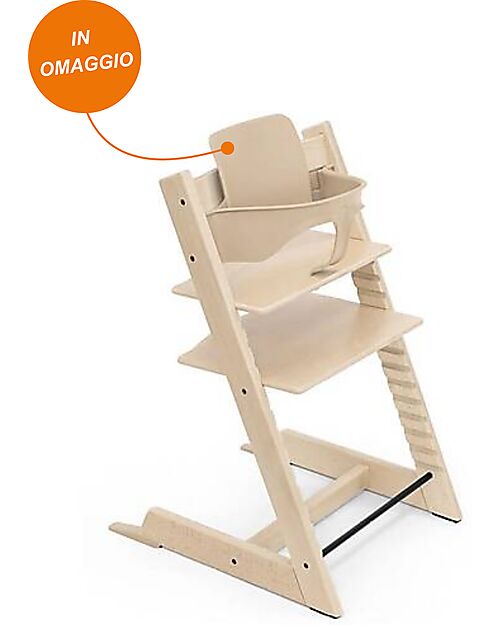 Stokke Tripp Trapp High Chair - Natural - Beech Wood - Baby Set for FREE! High Chairs