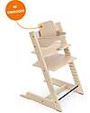 Stokke Tripp Trapp High Chair - Natural - Beech Wood - Baby Set for FREE! High Chairs