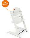 Stokke Tripp Trapp High Chair - White - Beech Wood - Baby Set in OMAGGIO! High Chairs