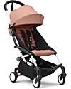 Stokke  YOYO 3  Stroller Duo - White Frame +  Ginger Bassinet 0+ and textile 6+  Trio and Duo Strollers