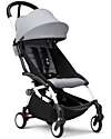 Stokke YOYO 3 Stroller Duo - White Frame + Stone Bassinet 0+ and textile 6+  Trio and Duo Strollers