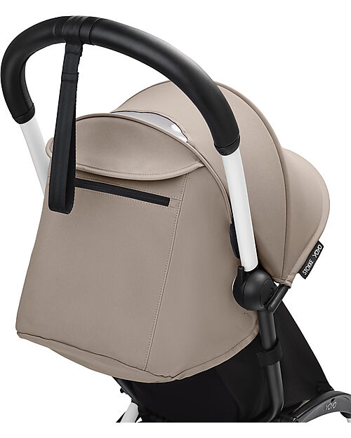 Stokke YOYO Stroller Eco-Leather Handlebar - White Safety Handle