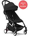 Stokke YOYO3 Stroller Black Frame and Black 6+ Seat for Free Lights Strollers