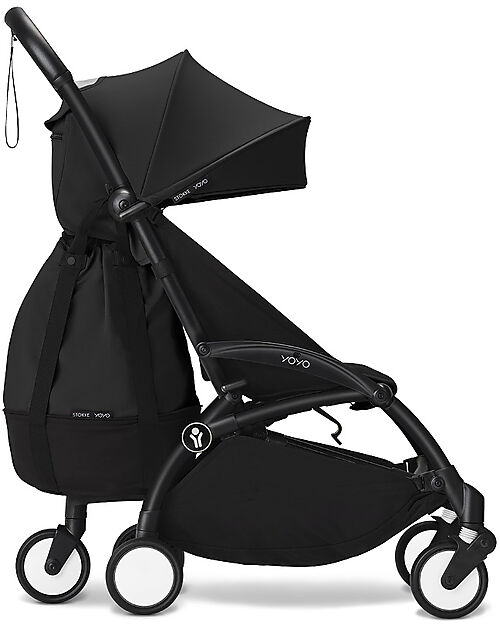 Stokke YOYO3 Stroller Black Frame and Black Seat - From 6 Months Lights Strollers
