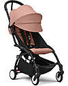 Stokke YOYO3 Stroller Black Frame and Ginger Seat - From 6 Months Lights Strollers
