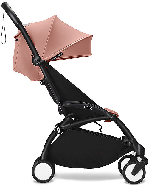 Stokke YOYO3 Stroller Black Frame and Ginger Seat - From 6 Months Lights Strollers