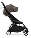 Stokke YOYO3 Stroller Black Frame and Leopard Seat - From 6 Months Lights Strollers