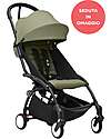 Stokke YOYO3 Stroller Black Frame and Olive Seat for Free - From 6 Months Lights Strollers