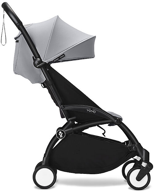 Stokke YOYO3 Stroller Black Frame and Stone Seat - From 6 Months Lights Strollers