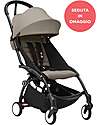 Stokke YOYO3 Stroller Black Frame and Taupe Seat for Free - From 6 Months Lights Strollers