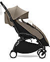 Stokke YOYO3 Stroller Black Frame and Taupe Seat - From 6 Months Lights Strollers