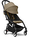 Stokke YOYO3 Stroller Black Frame and Toffee Seat - From 6 Months Lights Strollers