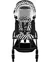 Stokke YOYO3 Stroller Black Frame and Zebra Seat - From 6 Months Lights Strollers