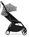 Stokke YOYO3 Stroller Black Frame and Zebra Seat - From 6 Months Lights Strollers