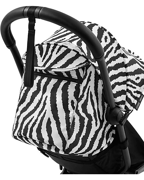 Stokke YOYO3 Stroller Black Frame and Zebra Seat - From 6 Months Lights Strollers