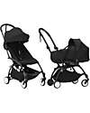 Stokke YOYO3 Stroller Duo - Black Frame + Black Bassinet 0+ and textile 6+ Lights Strollers