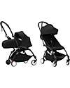 Stokke YOYO3 Stroller Duo - Black Frame + Black Textile 6+ newborn kit 0+ Lights Strollers