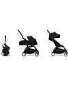 Stokke YOYO3 Stroller Duo - Black Frame + Black Textile 6+ newborn kit 0+ Trio and Duo Strollers