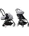 Stokke YOYO3 Stroller Duo - Black Frame + Stone Textile 6+ newborn kit 0+ Lights Strollers