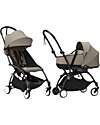 Stokke YOYO3 Stroller Duo - Black Frame + Taupe Bassinet 0+ and Seat 6+ Trio and Duo Strollers