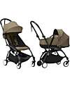 Stokke YOYO3 Stroller Duo Toffee - Black Frame + Bassinet 0+ and Seat 6+ Trio and Duo Strollers