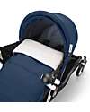 Stokke YOYO3 Stroller Duo - White Frame + Air France Blue Textile 6+ newborn kit 0+ Trio and Duo Strollers