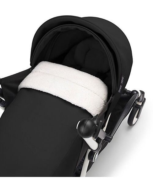 Stokke YOYO3 Stroller Duo - White Frame + Black Textile 6+ newborn kit 0+ Lights Strollers