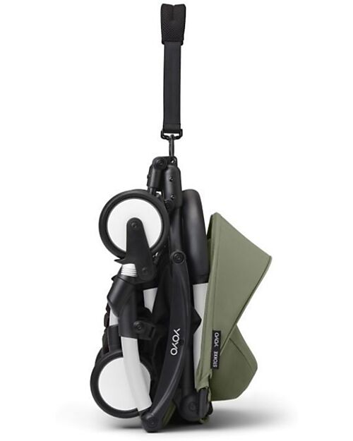 Stokke YOYO3 Stroller Duo - White Frame + Olive Textile 6+ newborn kit 0+ Lights Strollers