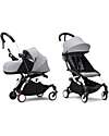 Stokke YOYO3 Stroller Duo - White Frame + Stone Textile 6+ newborn kit 0+ Lights Strollers
