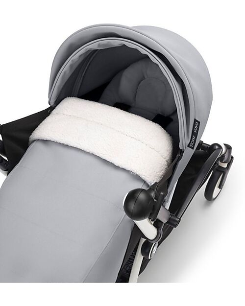 Stokke YOYO3 Stroller Duo - White Frame + Stone Textile 6+ newborn kit 0+ Lights Strollers