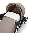 Stokke YOYO3 Stroller Duo - White Frame + Taupe Textile 6+ newborn kit 0+ Trio and Duo Strollers