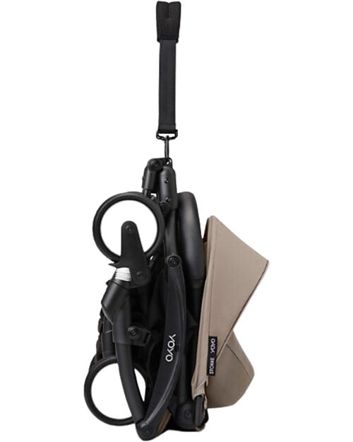 Stokke YOYO3 Stroller Duo - White Frame + Taupe Textile 6+ newborn kit 0+ Trio and Duo Strollers