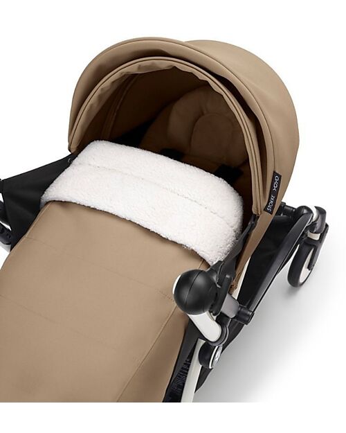 Stokke  YOYO3 Stroller Duo - White Frame + Toffee Textile 6+ newborn kit 0+ Lights Strollers