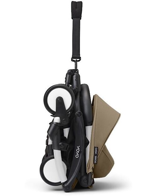 Stokke  YOYO3 Stroller Duo - White Frame + Toffee Textile 6+ newborn kit 0+ Lights Strollers