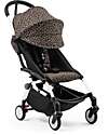Stokke YOYO3 Stroller White Frame and Leopard Seat - From 6 Months Lights Strollers