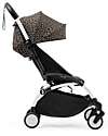 Stokke YOYO3 Stroller White Frame and Leopard Seat - From 6 Months Lights Strollers