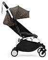 Stokke YOYO3 Stroller White Frame and Leopard Seat - From 6 Months Lights Strollers