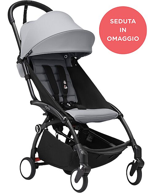 Stokke YOYO3 Stroller White Frame and Stone Seat for Free - From 6 Months Lights Strollers