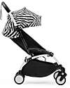 Stokke YOYO3 Stroller White Frame and Zebra Seat - From 6 Months Lights Strollers