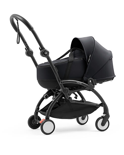 Stokke YOYO5 Stroller Frame - Black + Bassinet 0+ - Black Pushchairs