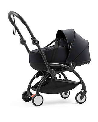 Stokke YOYO5 Stroller Frame - Black + Bassinet 0+ - Black Pushchairs