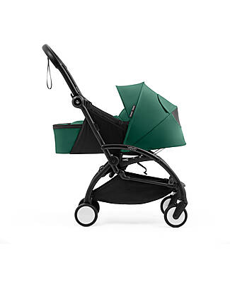 Stokke  YOYO5 Stroller Frame - Black + Newborn Pack 0+ - Forest Pushchairs
