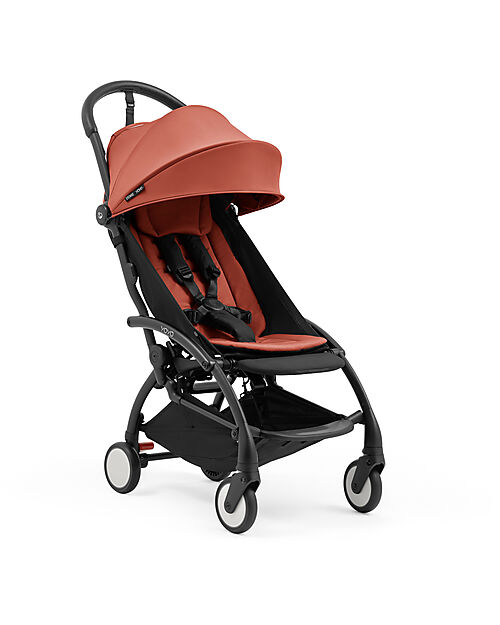 Stokke YOYO5 Stroller Frame - Black -  Seat Pack 6+ - Newborn Pack 0+ - Berry Pushchairs