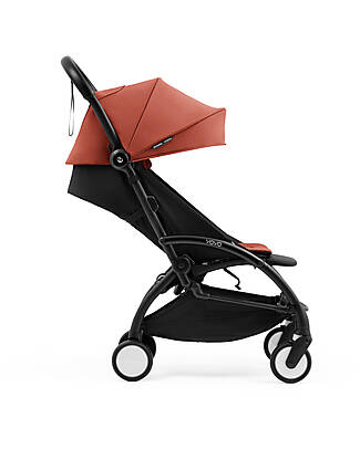 Stokke YOYO5 Stroller Frame - Black -  Seat Pack 6+ - Newborn Pack 0+ - Berry Pushchairs