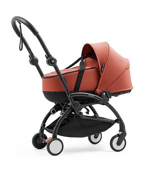 Stokke YOYO5 Stroller Frame - Black -  Seat Pack 6+ - Newborn Pack 0+ - Berry Pushchairs