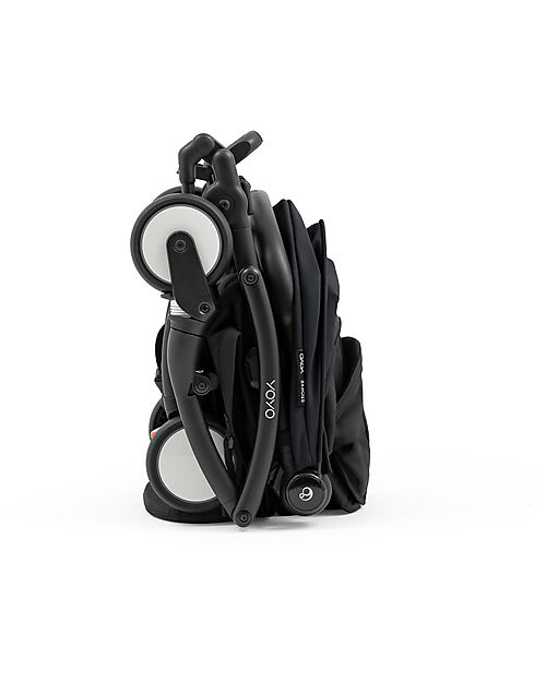 Stokke YOYO5 Stroller Frame - Black -  Seat Pack 6+ - Newborn Pack 0+ - Black Pushchairs