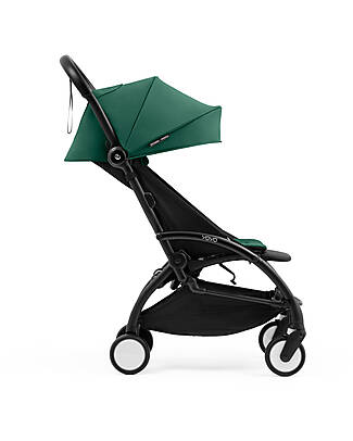 Stokke YOYO5 Stroller Frame - Black -  Seat Pack 6+ - Newborn Pack 0+ - Forest Pushchairs