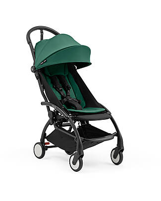 Stokke YOYO5 Stroller Frame - Black -  Seat Pack 6+ - Newborn Pack 0+ - Forest Pushchairs