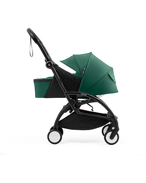 Stokke YOYO5 Stroller Frame - Black -  Seat Pack 6+ - Newborn Pack 0+ - Forest Pushchairs